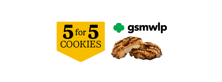 5 for 5 Cookies 